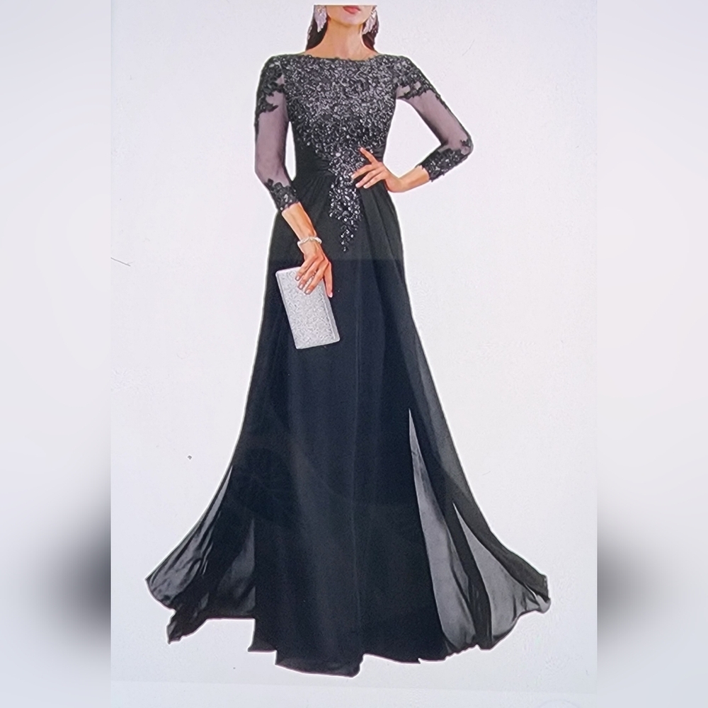 Elegant Black Evening Gown
